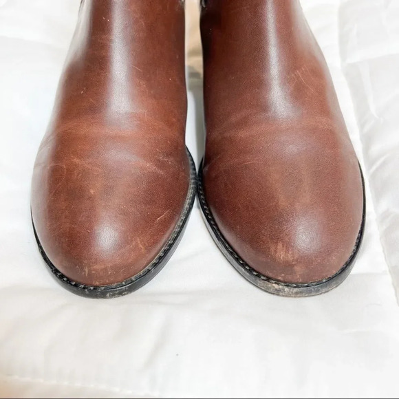 Matt Bernson Brown Leather Chelsea Ankle Boots - Picture 4 of 8